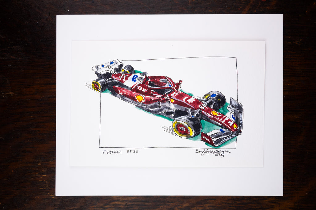 Ferrari FS25, 45° Right - Original Painting by Sunflowerman