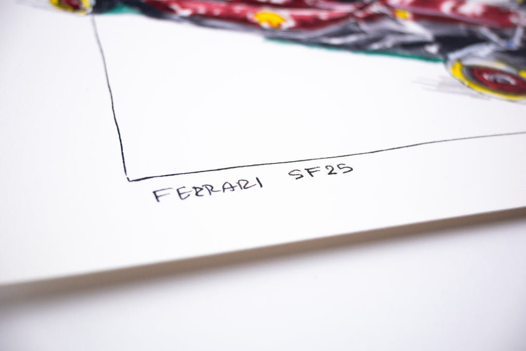 Ferrari FS25, 45° Right - Original Painting by Sunflowerman
