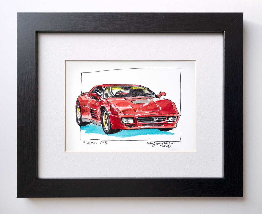 Ferrari M3 Prototype,  45° Right - Original Painting by Sunflowerman