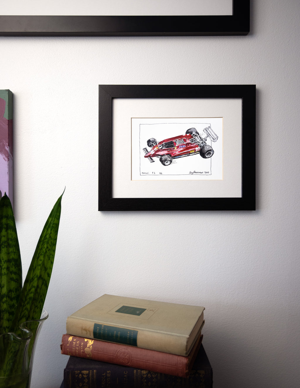 Ferrari F1 126C, 45° Left - Original Painting by Sunflowerman