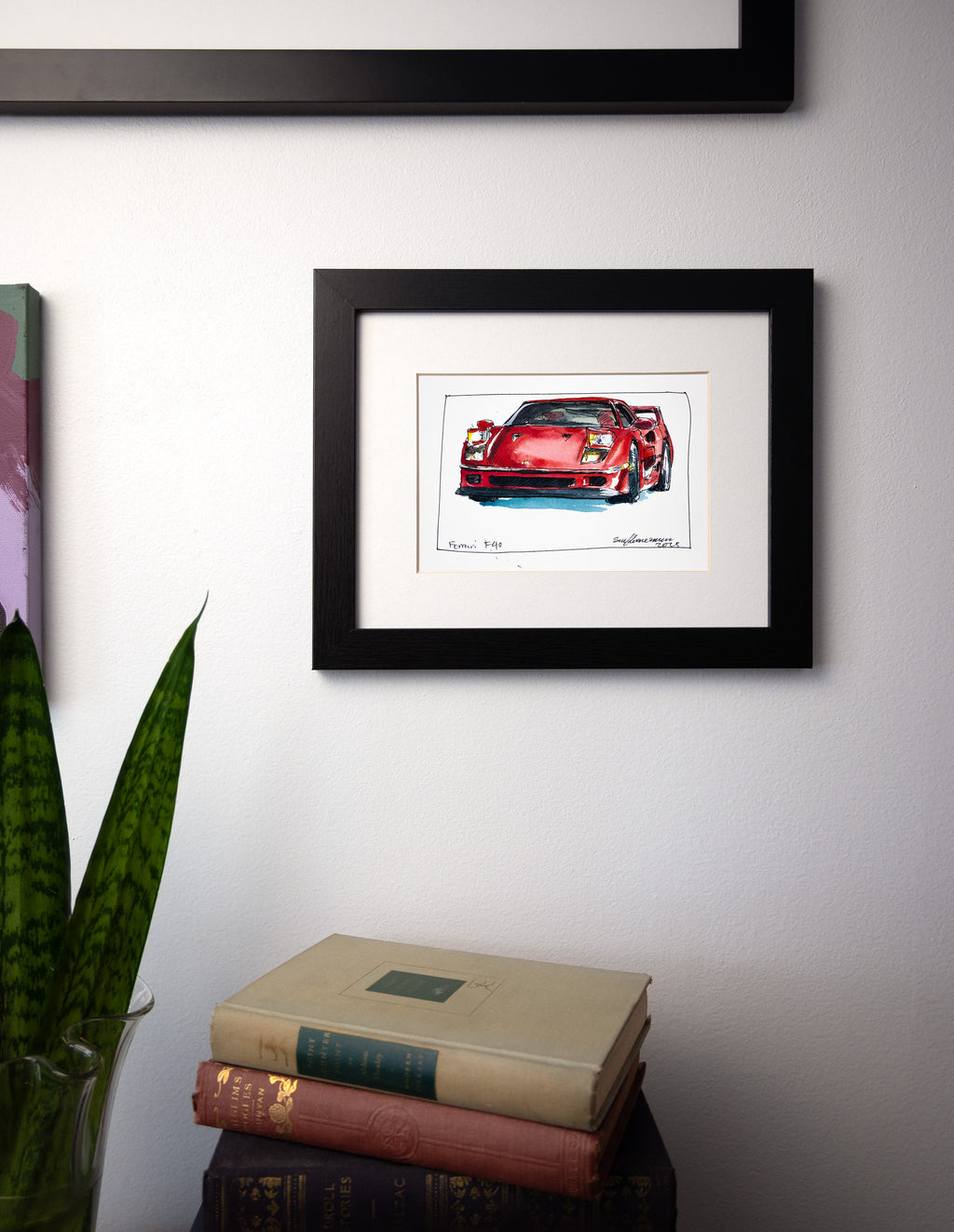 Ferrari F40, 20° Left - Original Painting by Sunflowerman