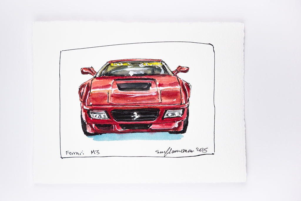 Ferrari M3 Prototype, Front - Original Painting by Sunflowerman