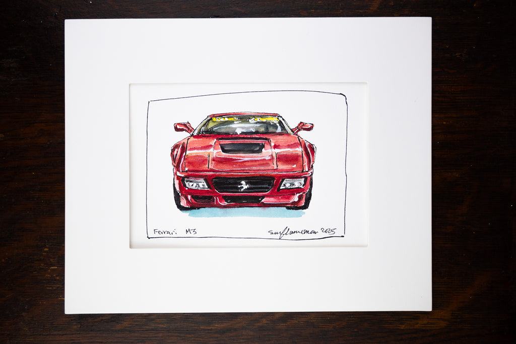 Ferrari M3 Prototype, Front - Original Painting by Sunflowerman