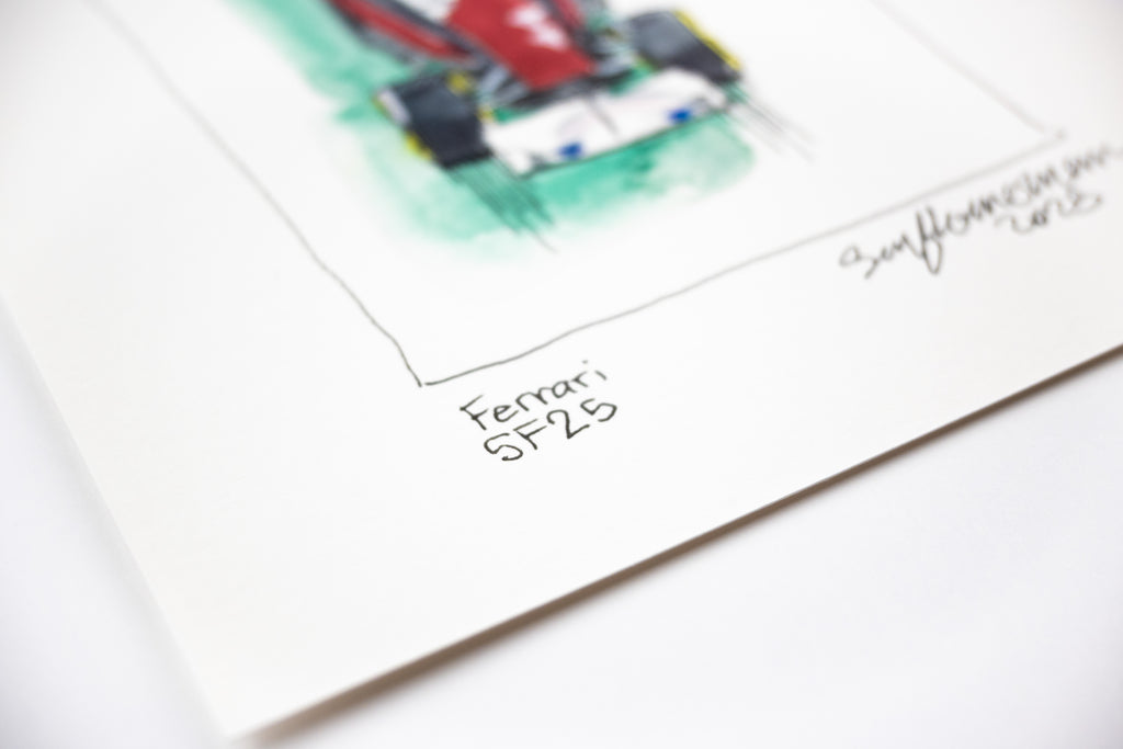 Ferrari FS25, Above - Original Painting by Sunflowerman