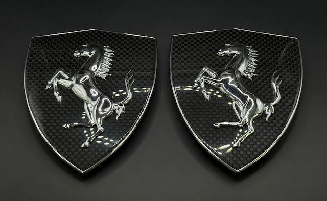 Genuine Ferrari Carbon Scuderia Shields for Cali-T