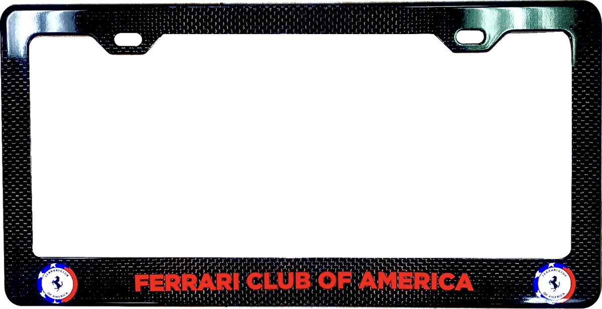 Carbon Fiber 2 Hole License Frame – Ferrari Club Regalia Store